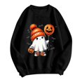 Halloween Costumes Woman 2024 Cute Ghost Graphic Pullover Sweaters Long
