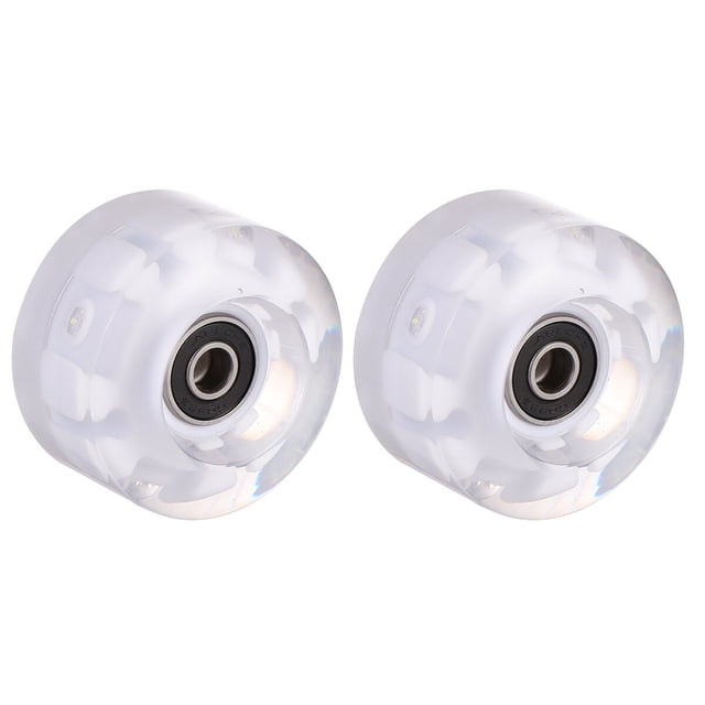 OULII 2 Pcs Patins à Roulettes Remplacement Roues PU Bleu pour Patinage Extérieur