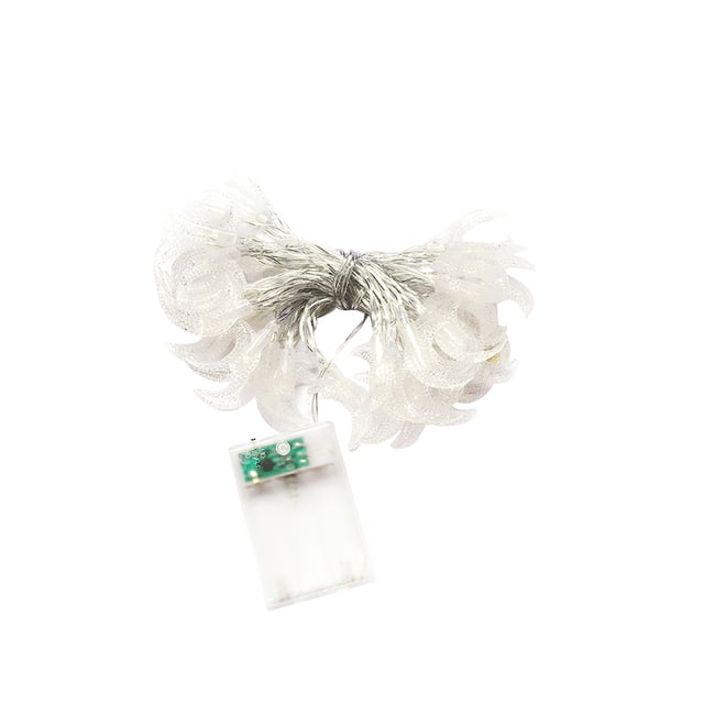 Led Lámpara De Cadena En Forma De Luna Súper Brillante Luz Blanca Cálida Adorno De Cadena Lámpara Larga Cadena De Batería Caja De Batería Lámpara De Cadena Alimentada Decoración 20/40 Cadena Luces Vogacara HA026557-02
