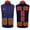 Blue#03, variant on Heating Vest for Men Women Winter Plus Size Unisex Zipper Key Press Control 2 Heating Jacket Heated USB Charging Version