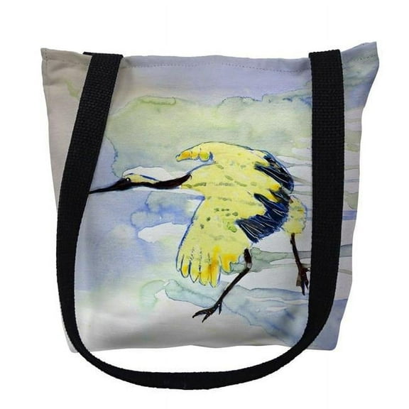 Yellow Crane Small Tote Bag 13x13 13 inches x 13 inches