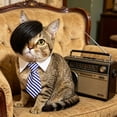 thumbnail image 5 of Pet Wig with Ties Funny Hairpiece Bowtie for Cats Dogs Party Photo Prop,Blue, 5 of 6