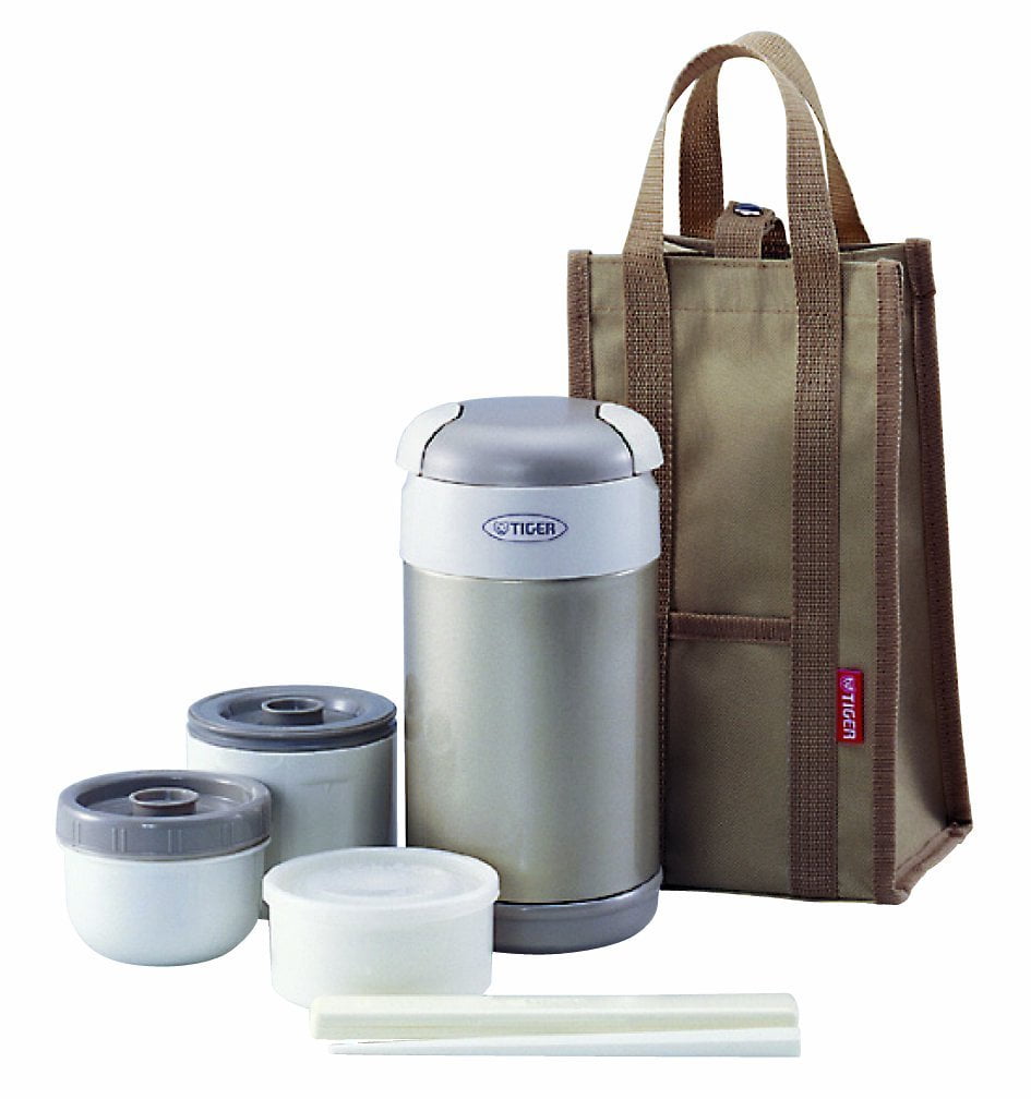 Tiger LWRA092 Thermal Lunch Box, Champagne Gold