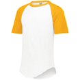 thumbnail image 3 of Augusta SHORT SLEEVE BASEBALL JRSY-YTH WHI/GOL L, 3 of 3