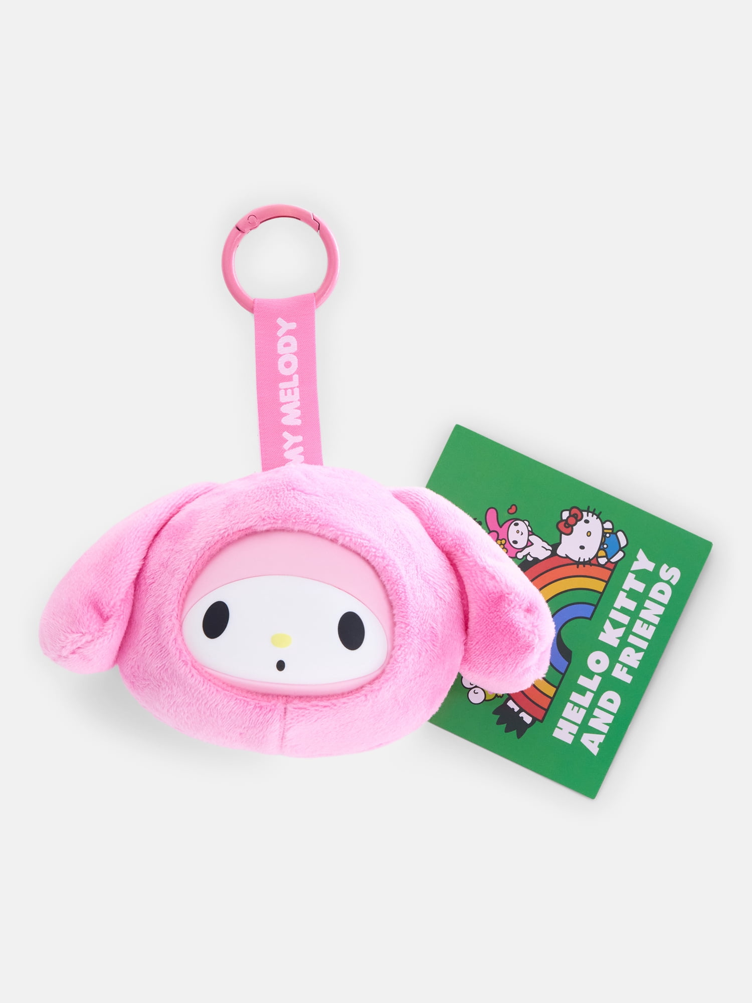 Hello Kitty and Friends Girls' My Melody Plush Bag Charm, Pink