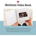 thumbnail image 2 of Heirloom Flower Video Book - Create Your Own Digital Greeting Card Gift with Your Memories - Anniversary, Christmas, Wedding - Plays 20 Minutes of Video and Photos, 2 of 5