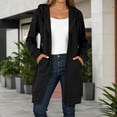 thumbnail image 3 of Long Hoodies for Women Long Raglan Sleeve Oversized Zip Up Hooded Sweatshirt with Pockets Hoodie Dress Jacket Coat, 3 of 6