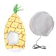 thumbnail image 1 of Cat House Cartoon Semi Enclosed Winter USB Warming Comfortable Electric Heated Cat Cave Bed for Indoor Dog Pet Ananas Style, 1 of 4