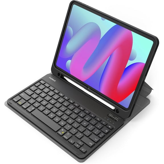 EFFFERTWQL-Keyboard Case Compatible with iPad 11 Gen.A16 2025 11 inch, 10 Gen 10.9 inch, iPad Air 11 inch M4/M3/M2 (2026/2025), Air 5/4 10.9 inch, Pro 11 4/3/2/1, QWERTZ, with Pen Holder, Removable