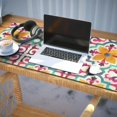 thumbnail image 3 of Long Mouse Pads for Desk,Yellow Ethnic Floral Pattern Desk Mats on Top Of Desks, Desk Mouse Pad Extra Large with 3mm Non-Slip Base and Stitched Edge for Gaming,Office,Work,Home 35.4"x15.7", 3 of 6