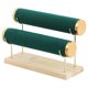thumbnail image 1 of Expositor de pulseras de 2 niveles, elegante organizador de joyas con forma de árbol Verde, 1 of 8