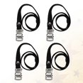 thumbnail image 2 of 4 Pcs Foot Pedal Webbing Binding Nylon Band Foot Strap Lightweight Bike Pedal Buckle Straps for Bike DIY (Black), 2 of 3