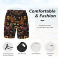 thumbnail image 3 of Yiaed Sunflower Rooster Print Mens Swim Trunks Bathing Suit Compression Liner Beach Swim Shorts Swimwear Quick Dry Zipper Pocket No-Chafing Board Short-X-Large, 3 of 6