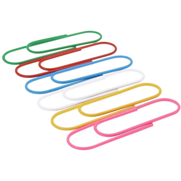 RV Clips de papel grandes recubiertos de vinilo, paquete de 30 colores surtidos/multicolor, soporte gigante para clips de papel para archivos, papeles, suministros de oficina (28 mm) Sailing Electrónica