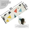 thumbnail image 5 of Yayeee Runner Rug for Bedroom 2'x6' Machine Washable Hallway Non Slip Mat, Beige Triangles, 5 of 8