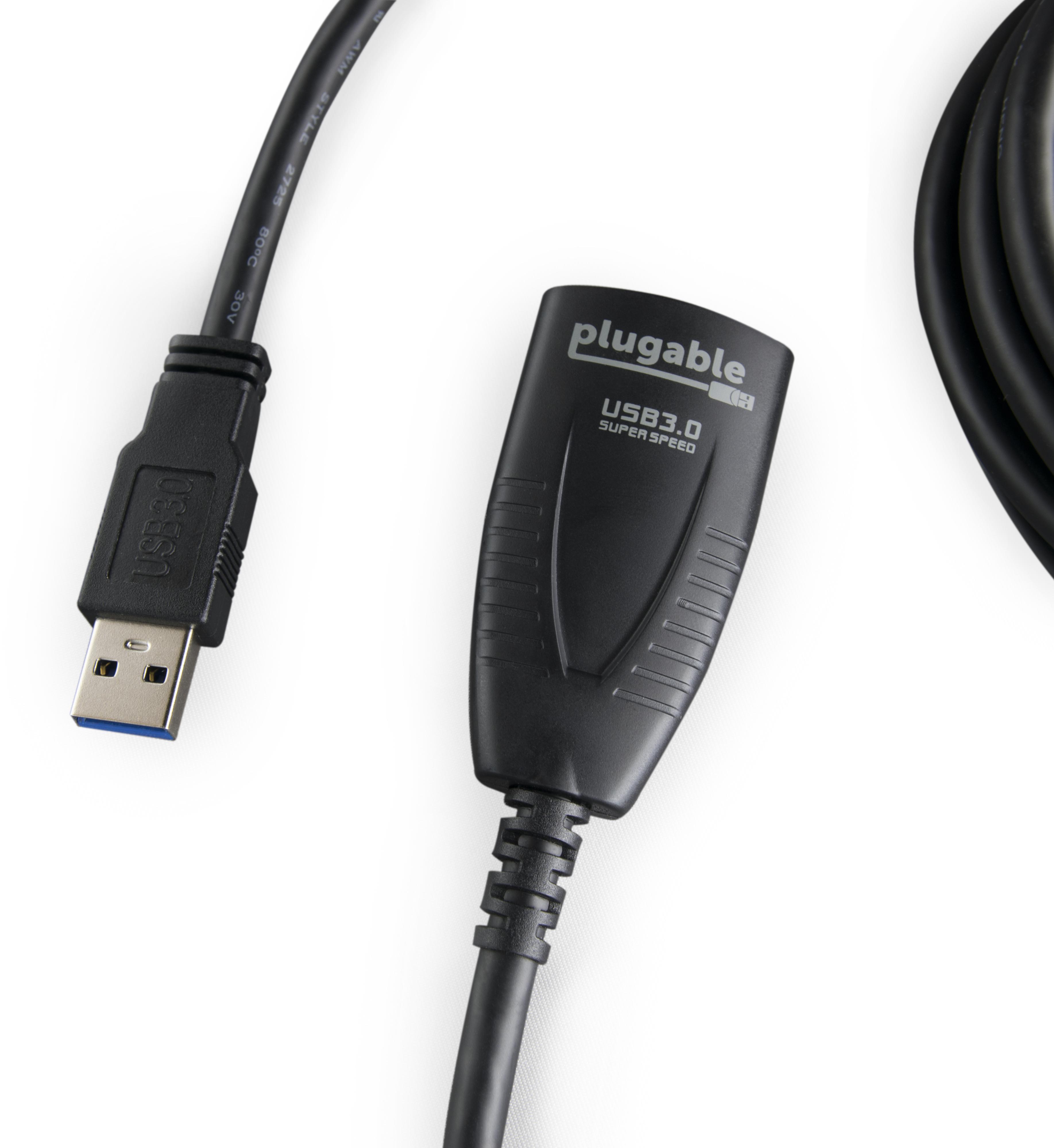 Plugable 5 Meter (16 Foot) USB 3.0 Active Extension Cable with AC Power Adapter and Back-Voltage Protection - image 3 of 6