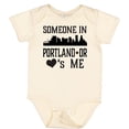 thumbnail image 3 of Inktastic Portland Oregon Someone Loves Me Skyline Boys or Girls Baby Bodysuit, 3 of 5