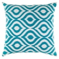 thumbnail image 2 of TreeWool (Pack of 2) Ogee Ikat Accent Decorative Cotton Throw Pillow Covers (18 x 18 Inches, Turquoise), 2 of 6