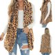 thumbnail image 1 of Chaqueta de chaleco de leopardo de felpa con solapa de cárdigan de moda informal para mujer Fridja po2704, 1 of 9