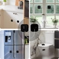thumbnail image 6 of ZHZFKQ Refrigerator Lock, Heavy Duty Fridge Lock, Combination Lock for Refrigerator Cabinets, Drawers, Safety Lock, Easy Install No Keys Needed (Black-2 Pack) Baby Safety Products, 6 of 7