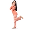 thumbnail image 2 of Fruit of the Loom Girl's Long Sleeve Fleece Pajama Set, 2-Piece, Sizes 4-16, 2 of 8