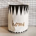 thumbnail image 2 of Canvas Laundry Basket Collapsible Portable Laundry Hamper Folding Washing Bin, 2 of 9