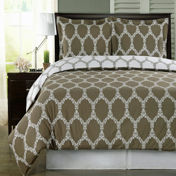 Brooksfield 100 Extra Soft Cotton Reversible Duvet Cover Set King
