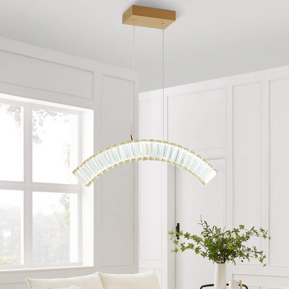 Sanford Single Chandelier // Brushed Gold