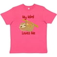 thumbnail image 3 of Inktastic My Mimi Loves Me Sloth Youth T-Shirt, 3 of 5