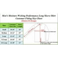 thumbnail image 4 of 4-Pack Men's Moisture Wicking Long Sleeve Peformance Tagless Tee (Sizes, S-2XL), 4 of 5
