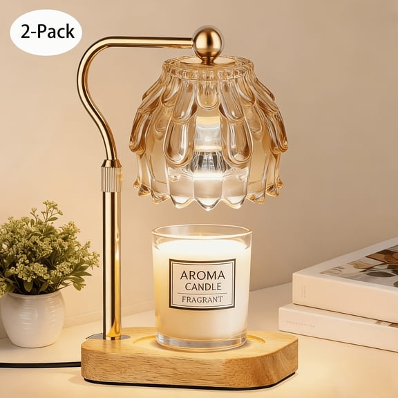 2 Pack Flower Candle Warmer Lamp