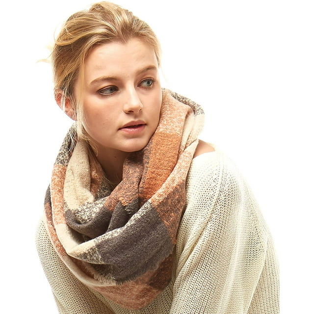 Women's Infinity Scarf - Soft and Warm Winter Loop Neck Warmer Scarves - Various Patterns and Colors.