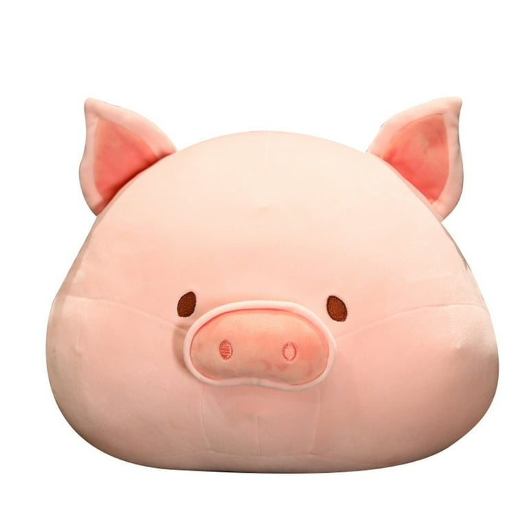 Super Soft and Cute Powder Cute Pig Doll Plush Toy Cute Sleeping Pillow Female Doll Sleeping Pig Doll Gift 16 Inches