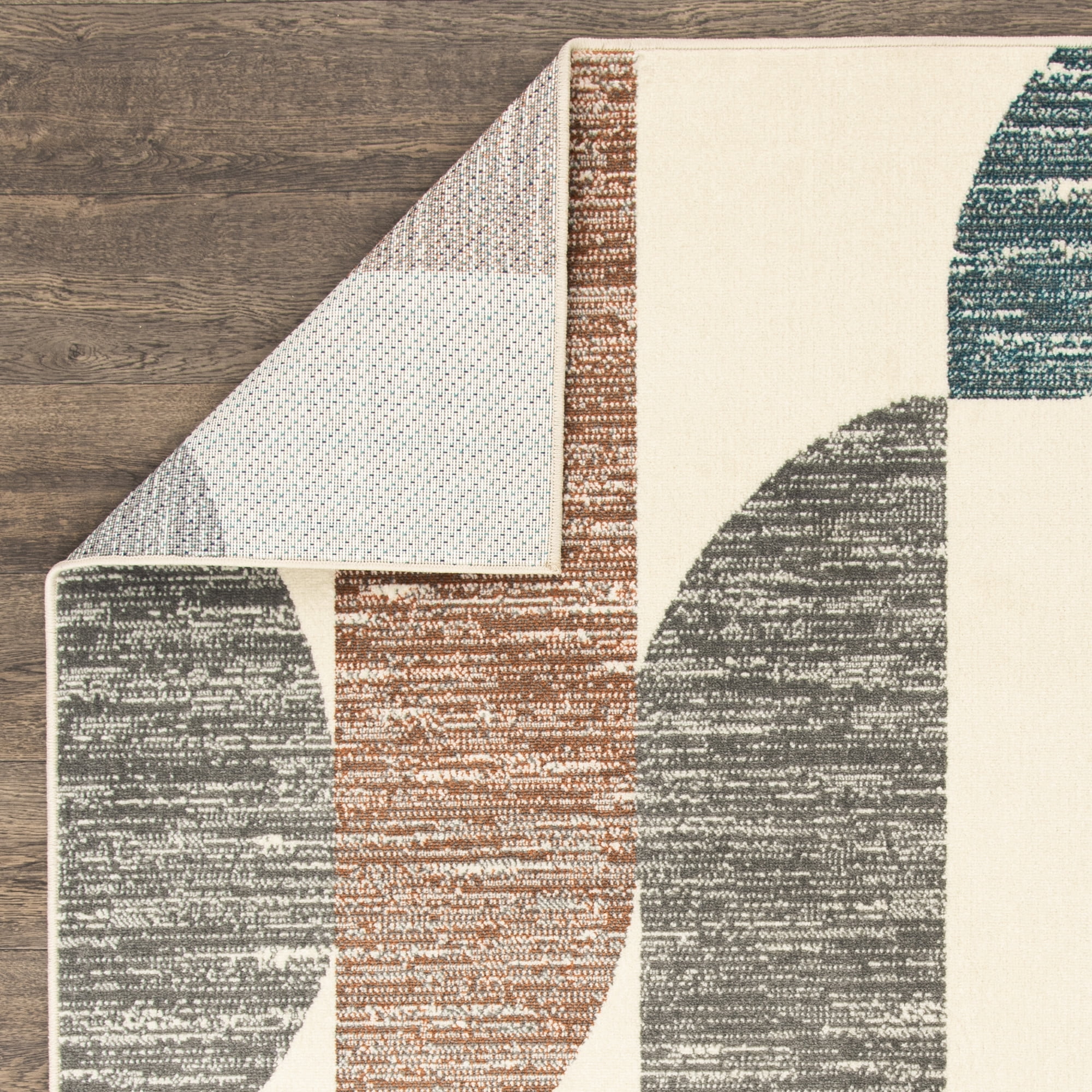 Loomaknoti Tecopa Trayza 2' x 7' Ivory Geometric Outdoor Runner Rug