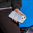 thumbnail image 3 of Caseco Mag-Safe iPhone 14 Blue Flower Case, 3 of 5