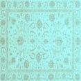 thumbnail image 1 of Ahgly Company Indoor Square Oriental Light Blue Traditional Area Rugs, 3' Square, 1 of 4