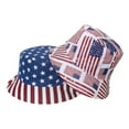 thumbnail image 4 of America 250th Anniversary USA Flag Bucket Hat Unisex Patriotic Independence Day Sun Hat, 4 of 5