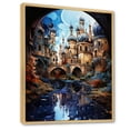 thumbnail image 2 of Designart "Surreal Waterways Beige Canal Dreams II" Cityscapes Floater Framed Wall Art Print, 2 of 7