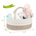thumbnail image 3 of Maliton Diaper Caddy Organizer For Baby, Cotton Rope , Changing Table Diaper Storage Baskets For Storage, Baby Shower Gifts For Newborn, 3 of 5