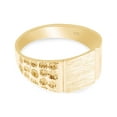 thumbnail image 2 of AFFY Signet Ring In 14k Yellow Gold Plated 925 Sterling Silver, Gift for Mens, Ring Size 12.5, 2 of 3