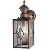 Mission Style 150-Degree Motion Activated Security Light in Rustic Brown