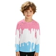 thumbnail image 3 of Hiijoy Boys UPF 50+ Long Sleeve Rash Guard Quick-Dry Ice-Cream Swim Shirt Top, Sizes 11-12, 3 of 3