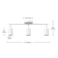 thumbnail image 6 of Globe Electric 21" 3-Light Matte White Track Lighting with Pivoting Track Heads, 6 of 9