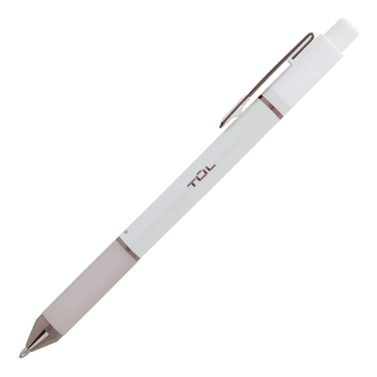 Unione Gel Pen, Retractable, Medium 0.7 mm, Blue Ink, White Barrel, Dozen