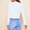 thumbnail image 4 of Ladies Elegant Casual Solid Color Zipper Pockets Suit Thin Jacket, 4 of 6