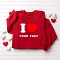 thumbnail image 1 of TIMIFIS Chandails en Molleton de la Saint-Valentin pour Femmes Chandail Cœur Chemises Mode Manches Longues Col Rond Chandail - Printemps/été, 1 of 4