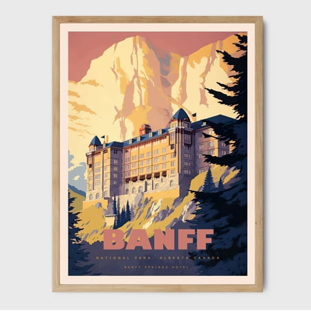 Banff National Park Canada Nature Travel Wall Art 2, Unframed Paper Poster 8x10in