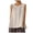 White, variant on Huanglei Womens's Tank Top Thick Strap Round Neck Loose Linen Casual Sleeveless Top (Black, Large)