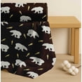 thumbnail image 4 of Soimoi Brown Cotton Poplin Fabric Falling Star & Polar Bear Animal Printed Craft Fabric by the Yard 42 Inch Wide, 4 of 7