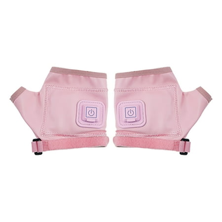 AWZXDE Fingerless Heated Gloves Hand Warmer For Typing And Work Rechargeable Heating Gloves B